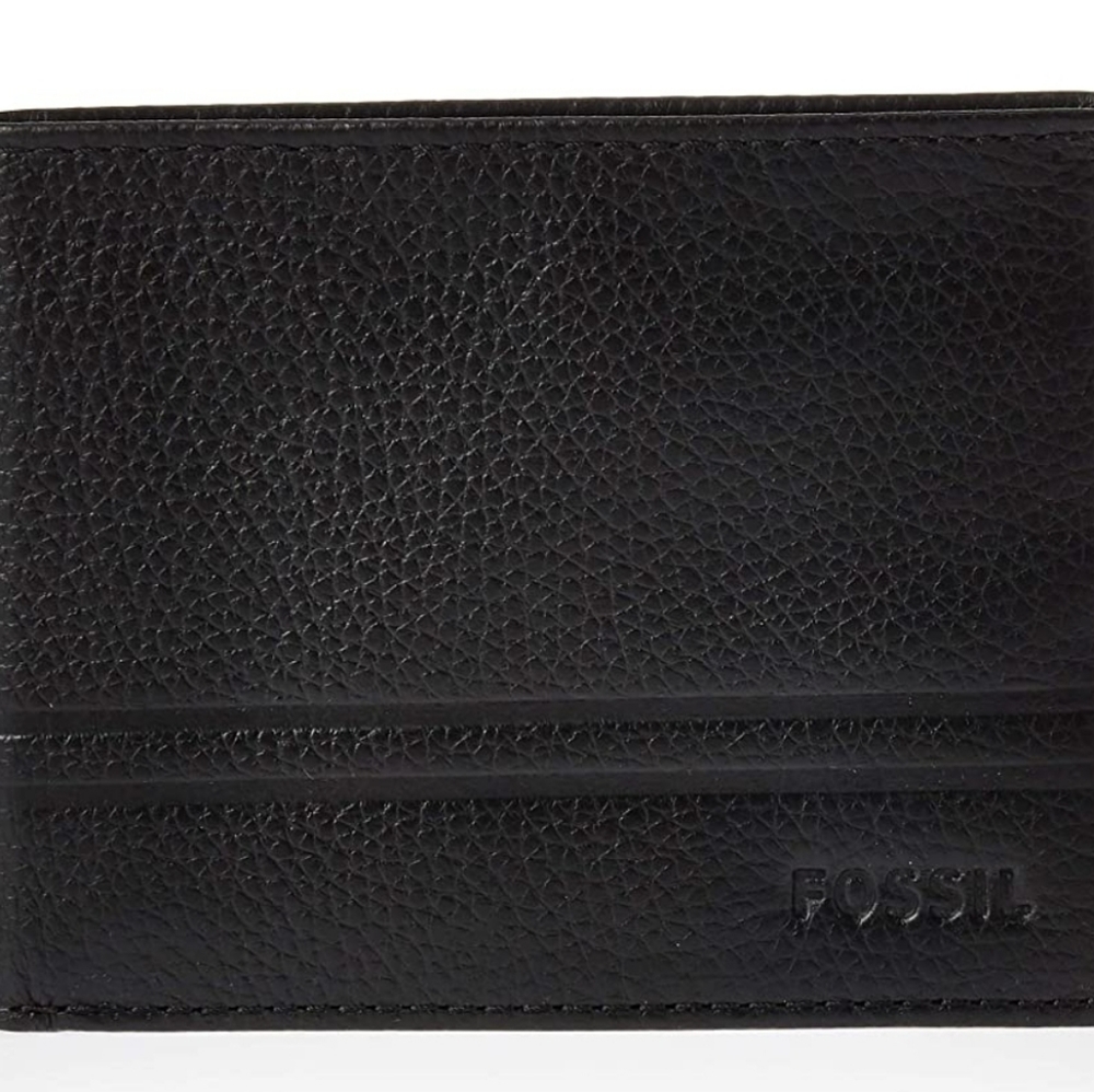 Fossil Men's Wilder Leather Bifold Flip ID Wallet